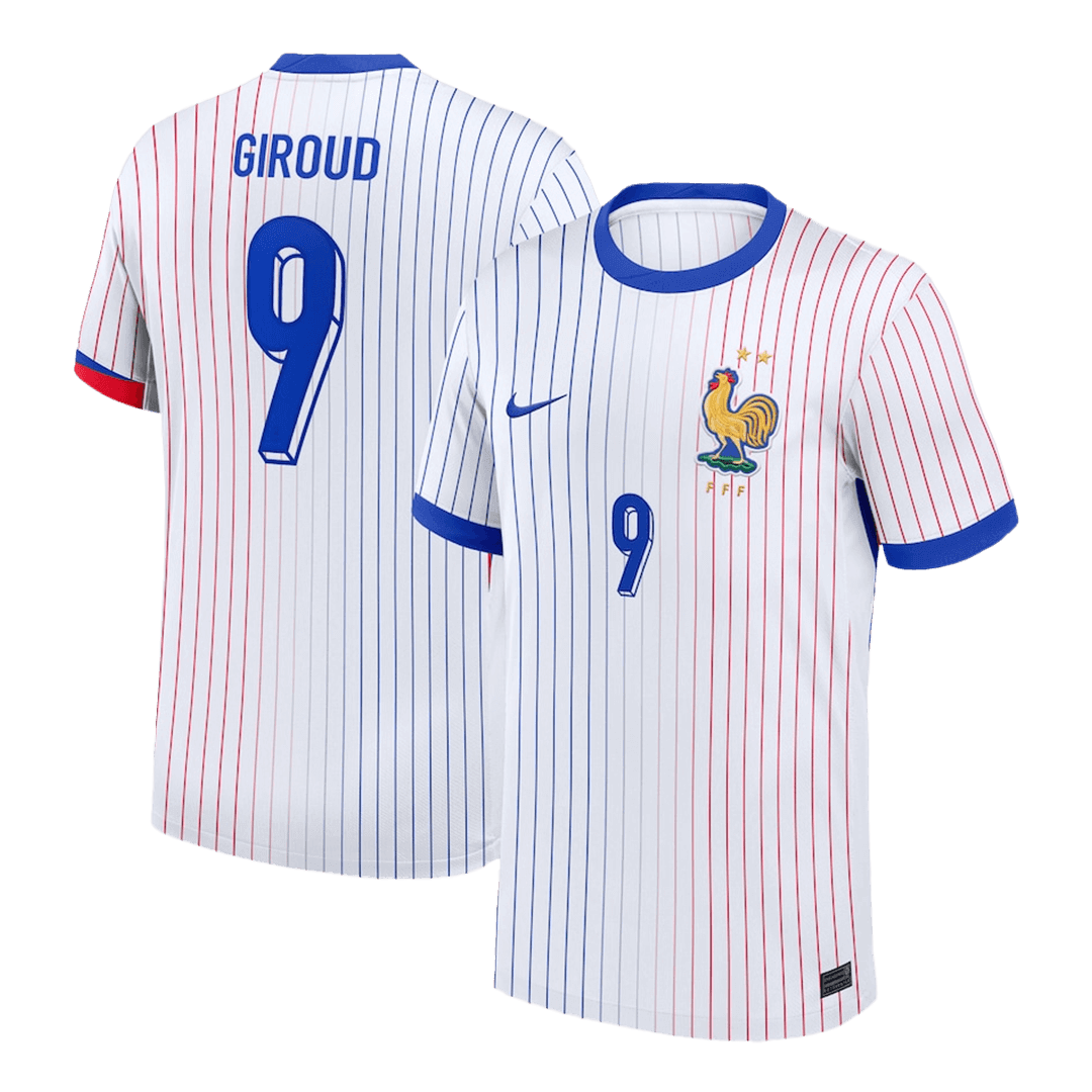 GIROUD #9 France Away Football Shirt Custom 2024