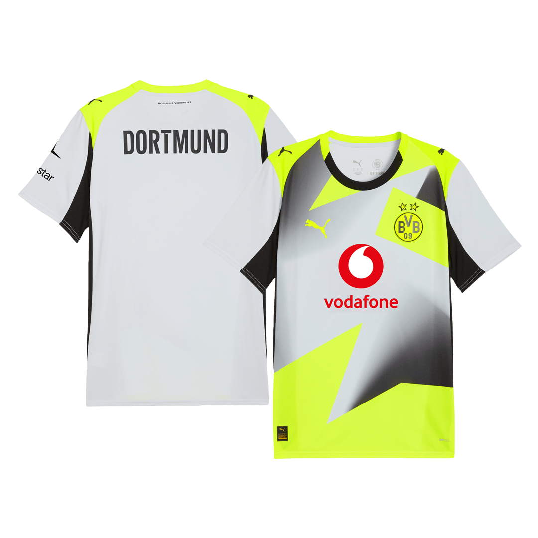 Borussia Dortmund Fora Camisa de Futebol 25/26 Cinza