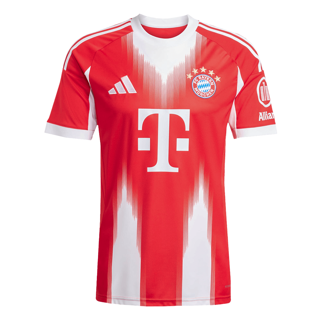 【Super Qualidade】LUIS DÍAZ #14 Bayern Munich
 Casa Futebol Camisa 2025/26 Vermelho