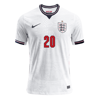 Versão do Jogador PALMER #20 England Casa Copa do Mundo Futebol Camisas 2026 Branco