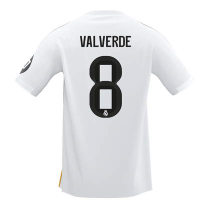 【Super Qualidade】VALVERDE #8 Real Madrid
 Casa Futebol Camisa 2025/26 Branco