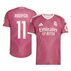 Versão do Jogador RODRYGO #11 Real Madrid Terceira Futebol Camisas 2026/27 Rosa