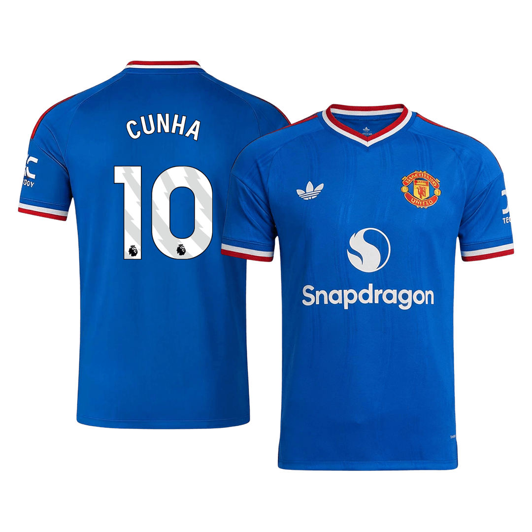 CUNHA #10 Manchester United Fora Camisa 2026/27 Azul