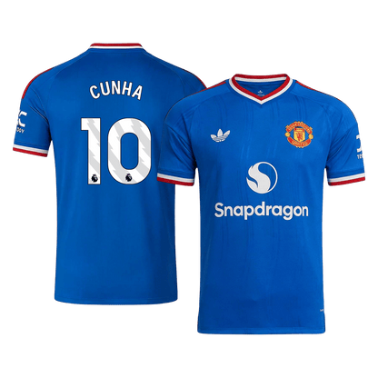 CUNHA #10 Manchester United Fora Camisa 2026/27 Azul
