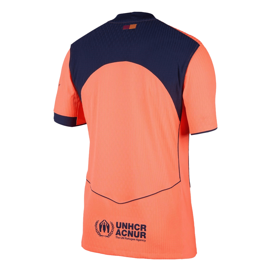 Autêntico Barcelona Fora Terceira Futebol Camisas 2025/26 Laranja