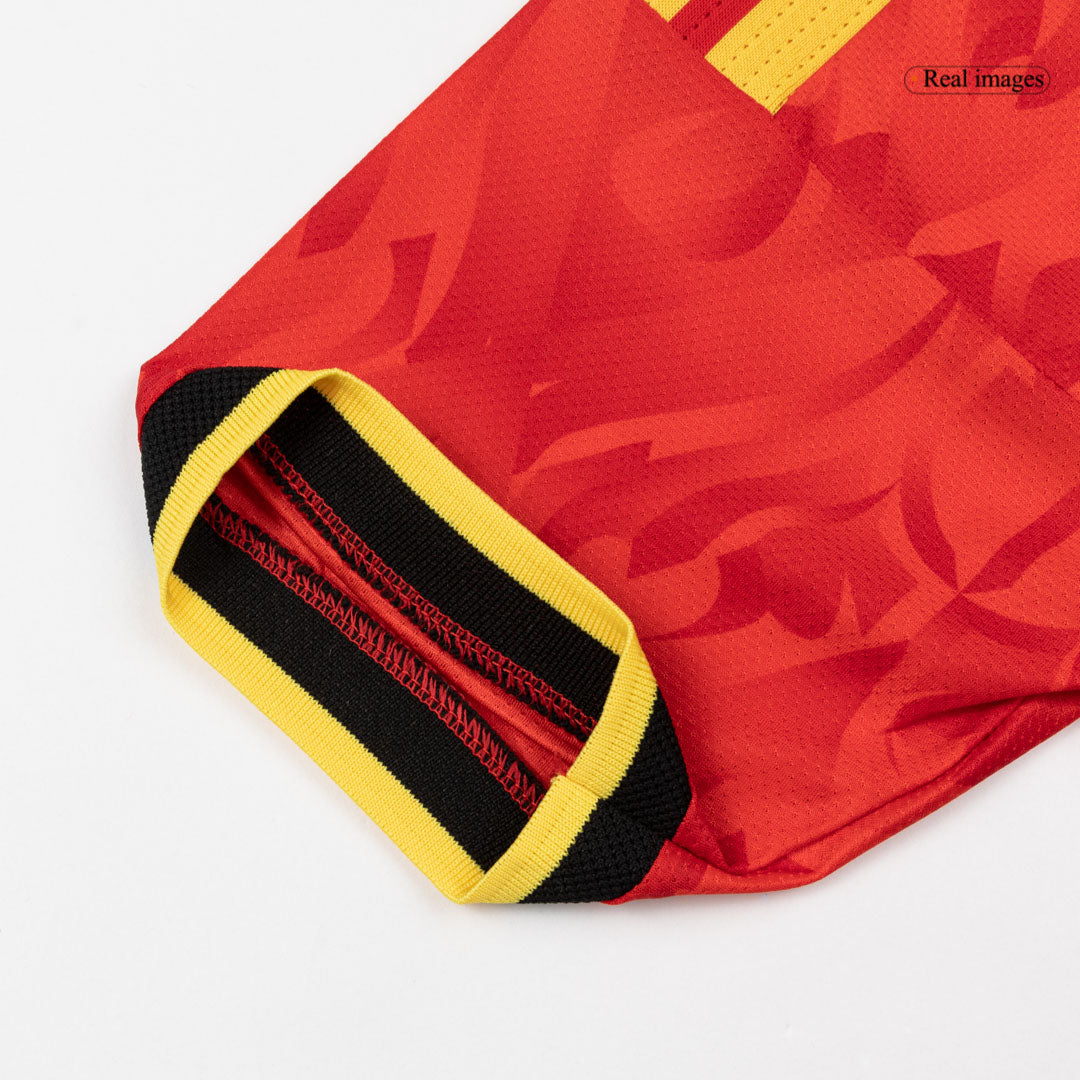 Versão do Jogador LUKAKU #9 Bélgica Casa Copa do Mundo Futebol Camisas 2026 Vermelho