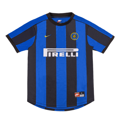 Camisola retro do Inter de Milan RONALDO #9 Camisola de futebol 1999/00