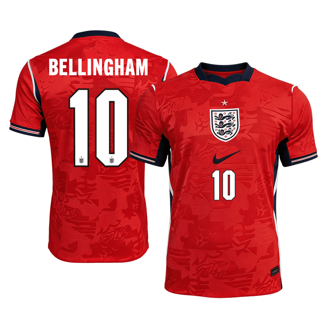 BELLINGHAM #10 England Fora Copa do Mundo Camisa 2026 Vermelho - camisola de futebol para adeptos em