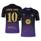 Versão do Jogador LAMINE YAMAL #10 Barcelona Fora Futebol Camisas 2026/27 - UCL