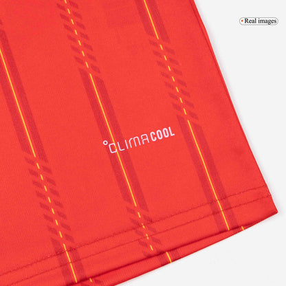 Spain Infantil 
 Casa World Cup Futebol Camisa Conjunto (Camisa+Shorts+Meias) 2026 Vermelho