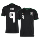Versão do Jogador RAÚL #9 Mexico Terceira Copa do Mundo Futebol Camisas 2026 Preto