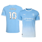 Versão do Jogador CHERKI #10 Manchester City Casa Futebol Camisas 2026/27 Azul