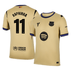 RAPHINHA #11 Barcelona Fora Camisa 2025/26- Amarelo - UCL