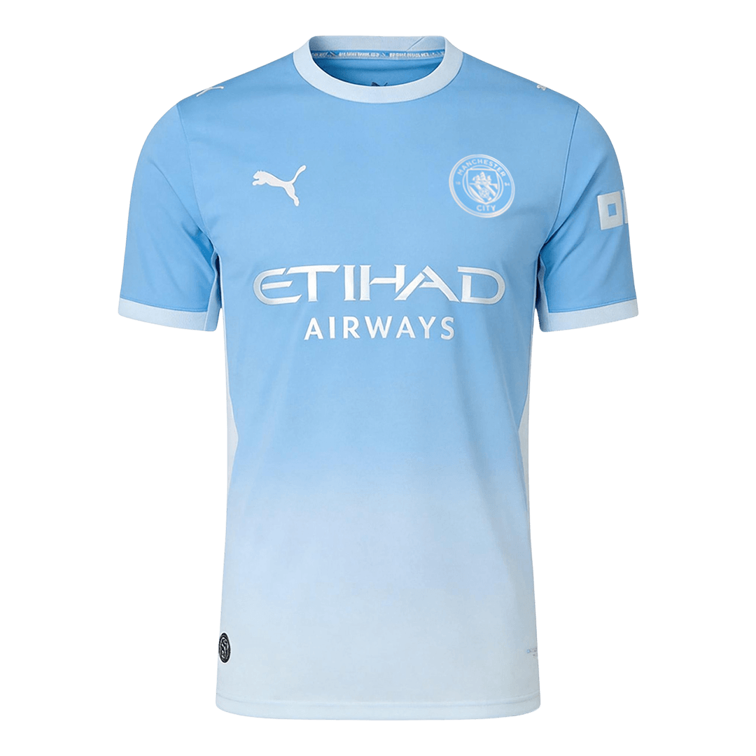 Versão do Jogador FODEN #47 Manchester City Casa Futebol Camisas 2026/27 Azul - UCL