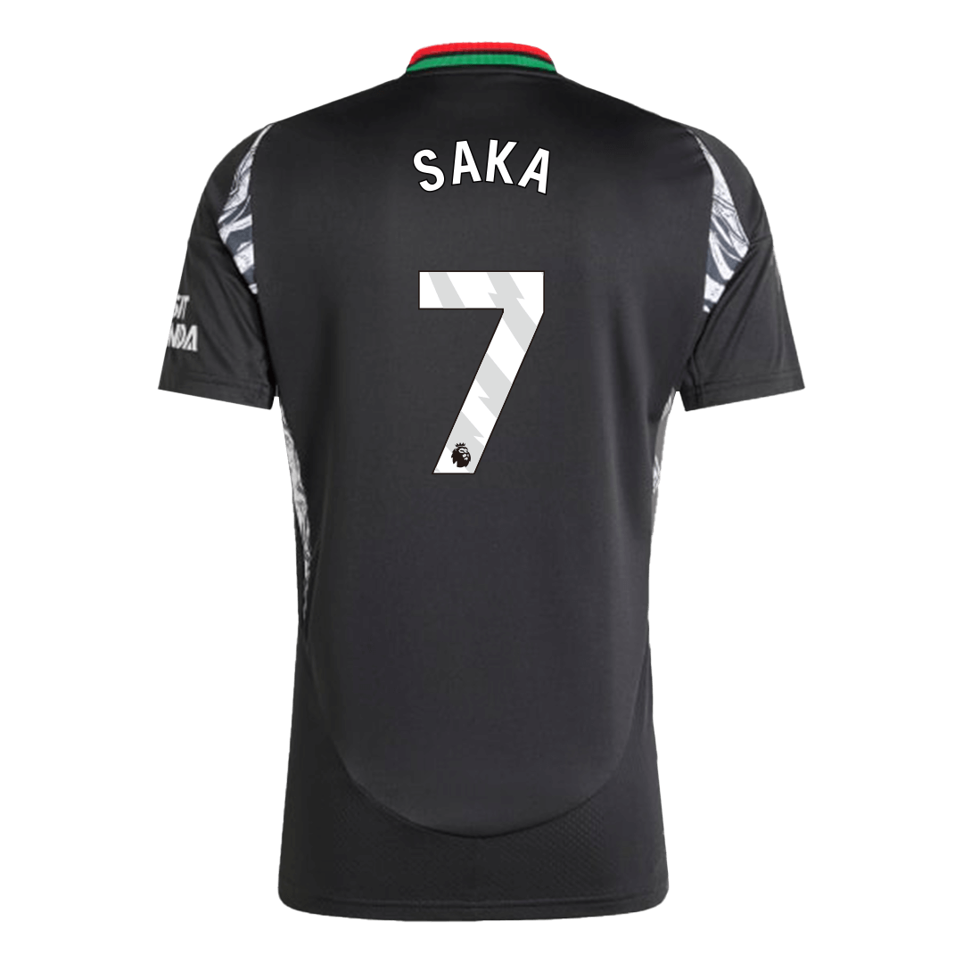 Camisola de futebol SAKA #7 Authentic do Arsenal, camisola alternativa 2024/25