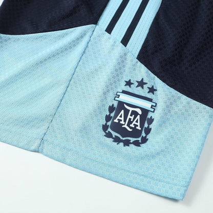 Versão Do Jogador Argentina Copa do Mundo Camisa Conjunto(Camisa+Calções) 2026 Branco - camisola de futebol para