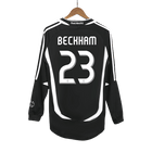 Real Madrid BECKHAM #23 Retro Jersey Away Soccer Shirt 2006/07