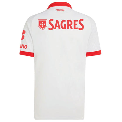 Versão do Jogador Benfica Fora Futebol Camisas 2026/27 Branco