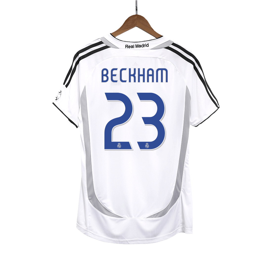 BECKHAM #23 Real Madrid Retro Jersey Home Football Shirt 2006/07