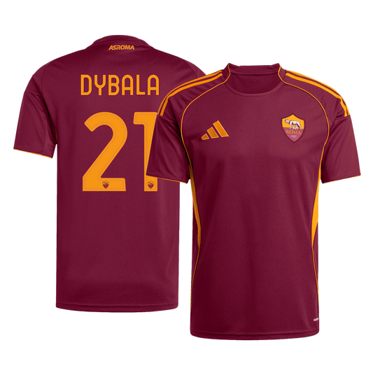 DYBALA #21 Roma Casa Camisa 2025/26 Vermelho