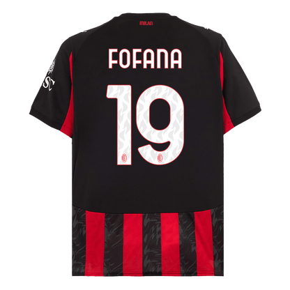 【Super Qualidade】FOFANA #19 AC Milan
 Casa Futebol Camisa 2025/26