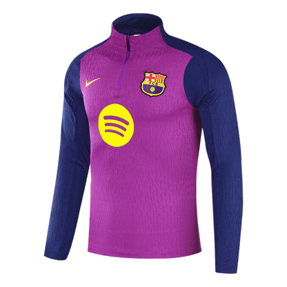 Barcelona Zíper Moletom Conjunto (Top+Calças) 2025/26 Roxo