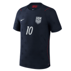 Versão do Jogador PULISIC #10 EUA Fora Copa do Mundo Futebol Camisas 2026 Preto
