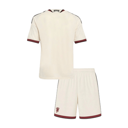 Manchester United Infantil 
 Terceira Futebol Camisa 2026/27 Branco