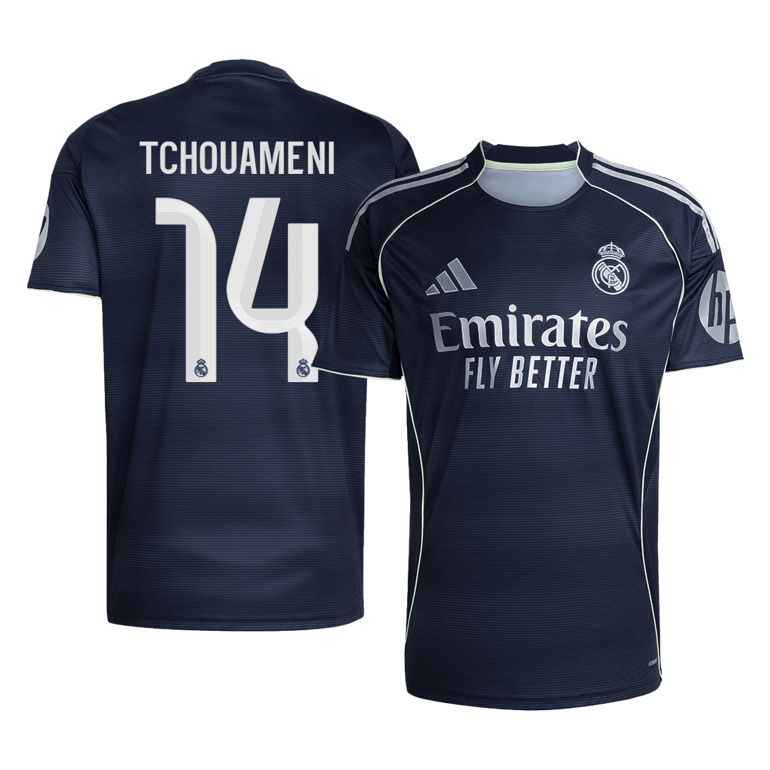 TCHOUAMENI #14 Real Madrid Fora Camisa 2025/26 Marinha