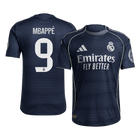 Jogador MBAPPÉ #9 Real Madrid Fora Futebol Camisas 2025/26 Marinha