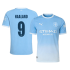 Versão do Jogador HAALAND #9 Manchester City Casa Futebol Camisas 2026/27 Azul - UCL