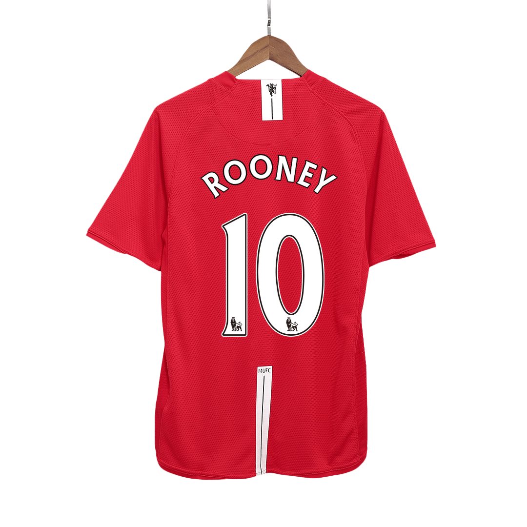 Manchester United ROONEY #10 2007/08 Retro Football Shirt