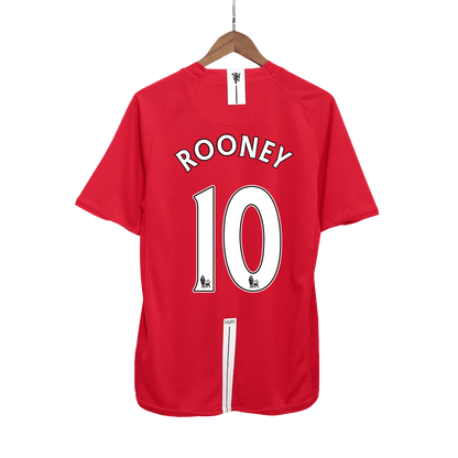 Camiseta de fútbol retro del Manchester United ROONEY #10 2007/08