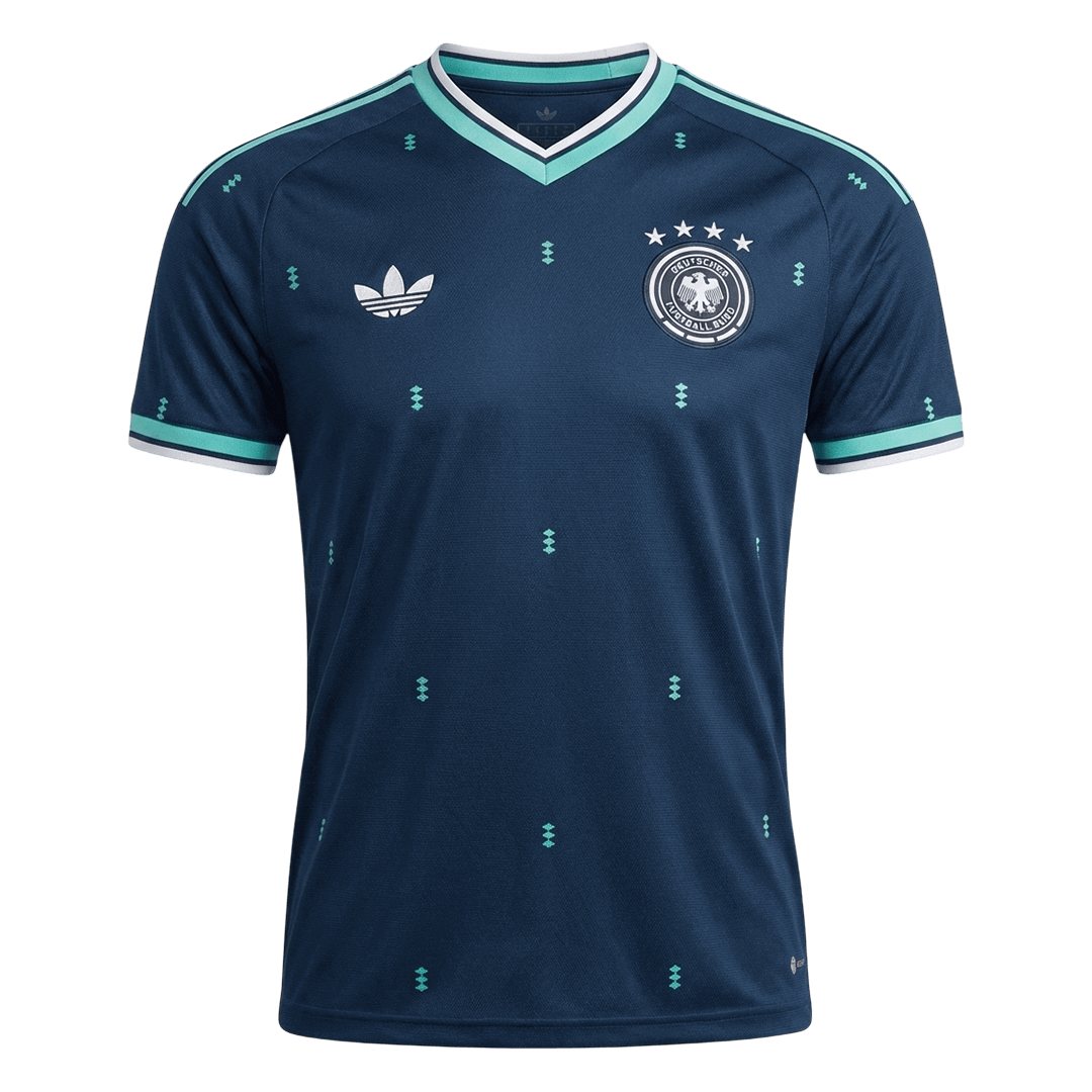 Versão do Jogador Germany Fora World Cup Futebol Camisas 2026 Marinha