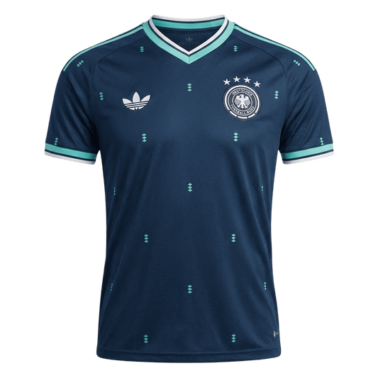 Versão do Jogador Germany Fora World Cup Futebol Camisas 2026 Marinha