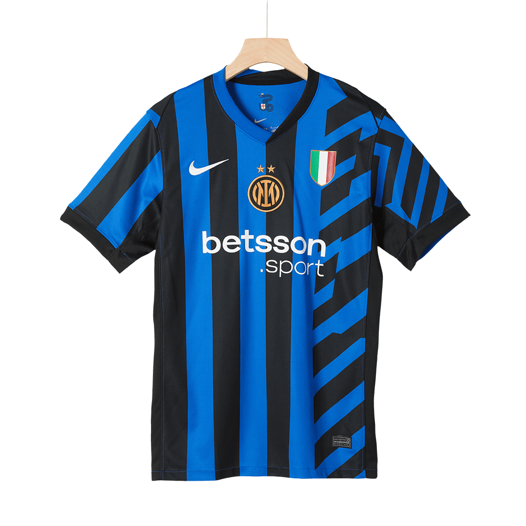 Camisola de futebol LAUTARO #10 Inter de Mil?o Home personalizada 2024/25