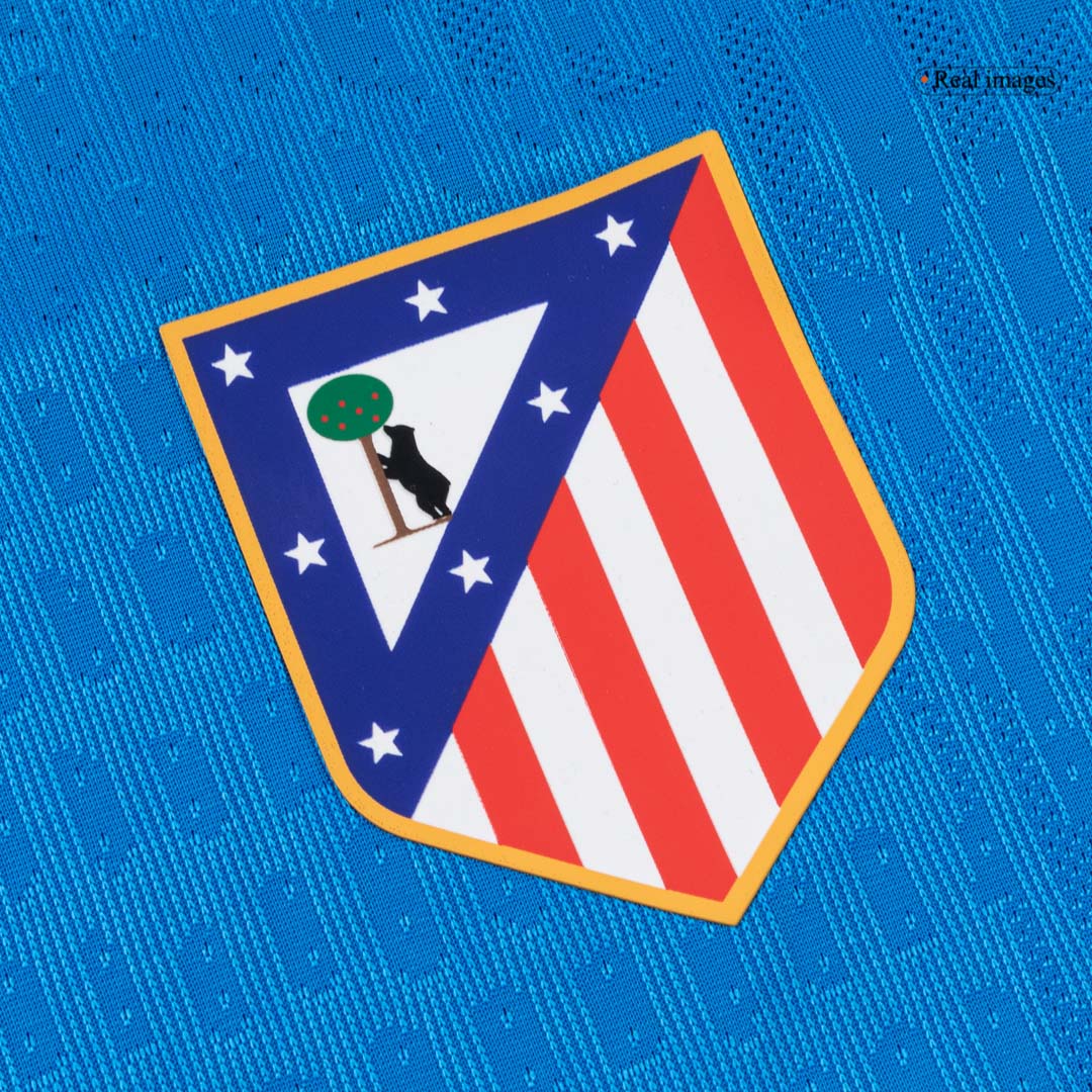 Versão do Jogador SØRLOTH #9 Atletico Madrid Terceira Futebol Camisas 2025/26 Azul