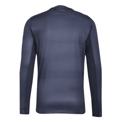 Real Madrid Fora Manga Longa Futebol Camisas 2025/26 Marinha