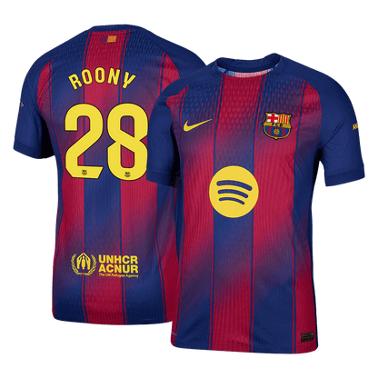 Jogador ROONY #28 Barcelona Casa Futebol Camisas 2025/26