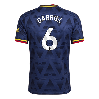 Versão do Jogador GABRIEL #6 Arsenal Fora Futebol Camisas 2026/27 Marinha