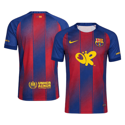 Barcelona Casa Camisa 2025/26 Vermelho&Azul