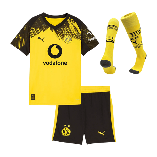 Borussia Dortmund Infantil 
 Casa Futebol Camisa Conjunto (Camisa+Shorts+Meias) 2025/26 Amarelo