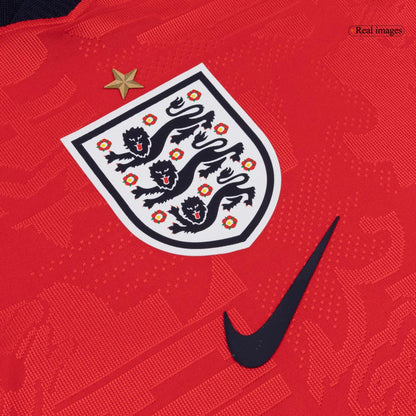 Versão do Jogador RICE #4 England Fora Copa do Mundo Futebol Camisas 2026 Vermelho