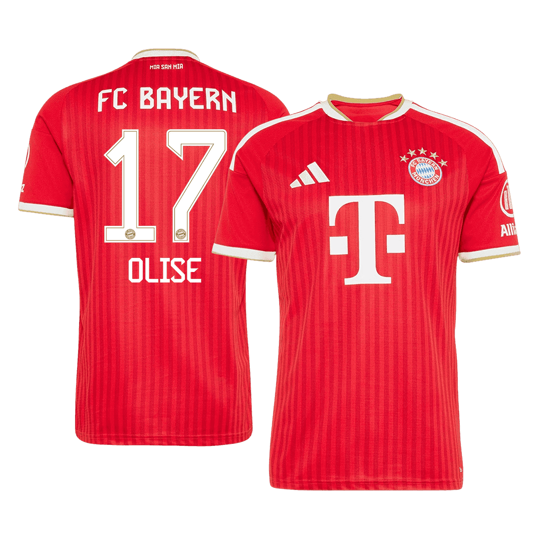 OLISE #17 Bayern Munich Casa Camisa 2026/27 Vermelho
