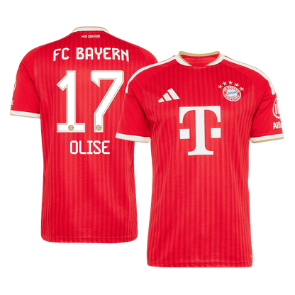 OLISE #17 Bayern Munich Casa Camisa 2026/27 Vermelho