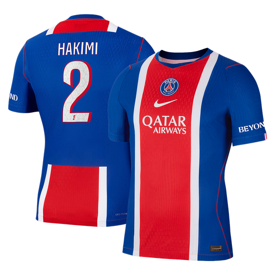 Versão do Jogador HAKIMI #2 PSG Casa Futebol Camisas 2026/27 Azul