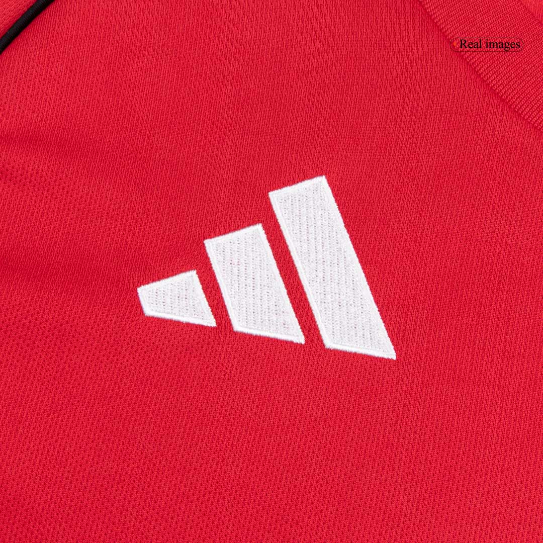 【Super Qualidade】Manchester United Casa Camisa Conjunto (Camisola + Calções) 2025/26-Vermelho