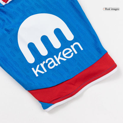 Versão do Jogador SØRLOTH #9 Atletico Madrid Terceira Futebol Camisas 2025/26 Azul