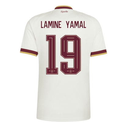 LAMINE YAMAL #19 Spain Fora Copa do Mundo Camisa 2026 Branco