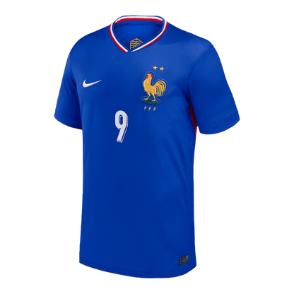 Camisola de futebol GIROUD #9 França Home personalizada 2024
